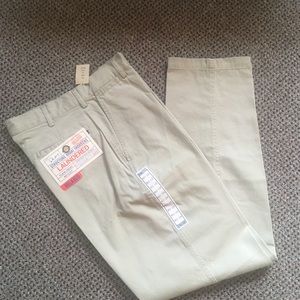 Structure khaki men’s pants 31W - 34L new nwt flat front 100% cotton 12